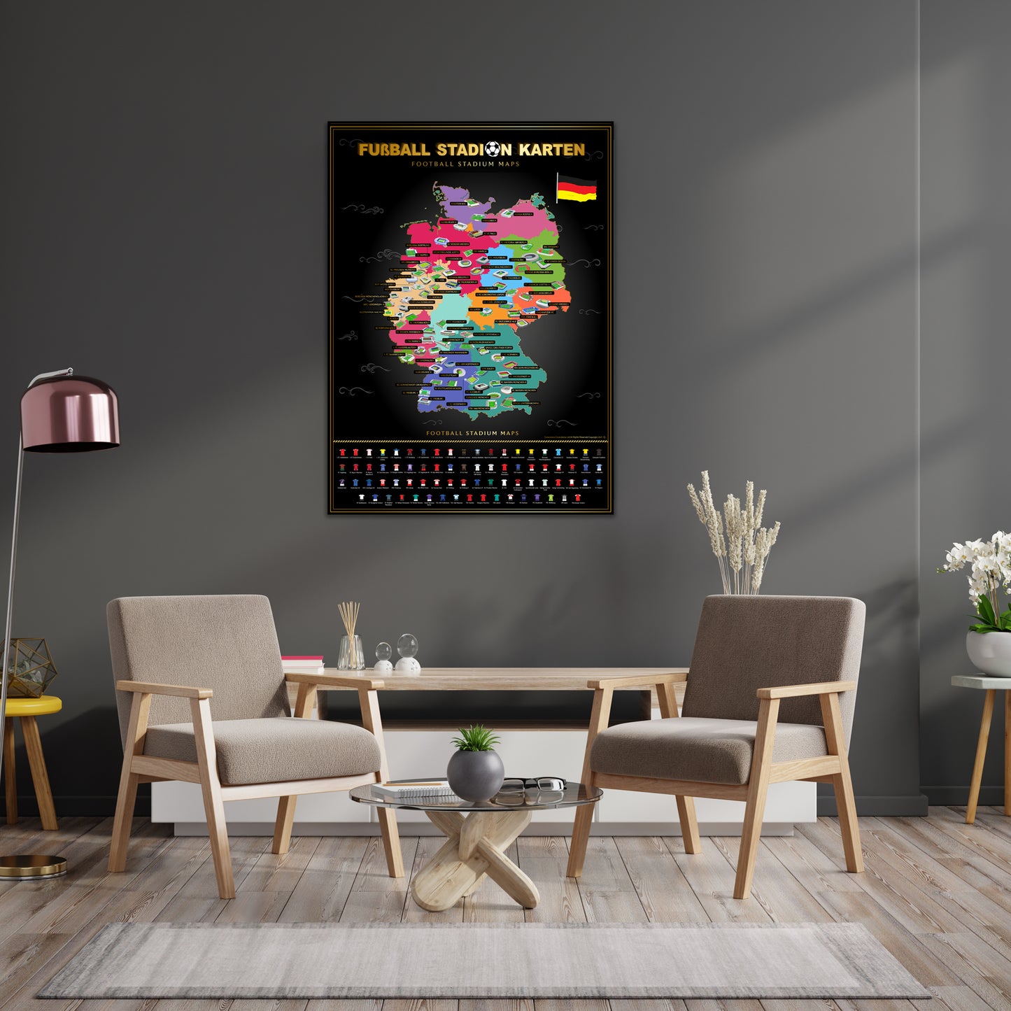 Germany Football Stadium Map