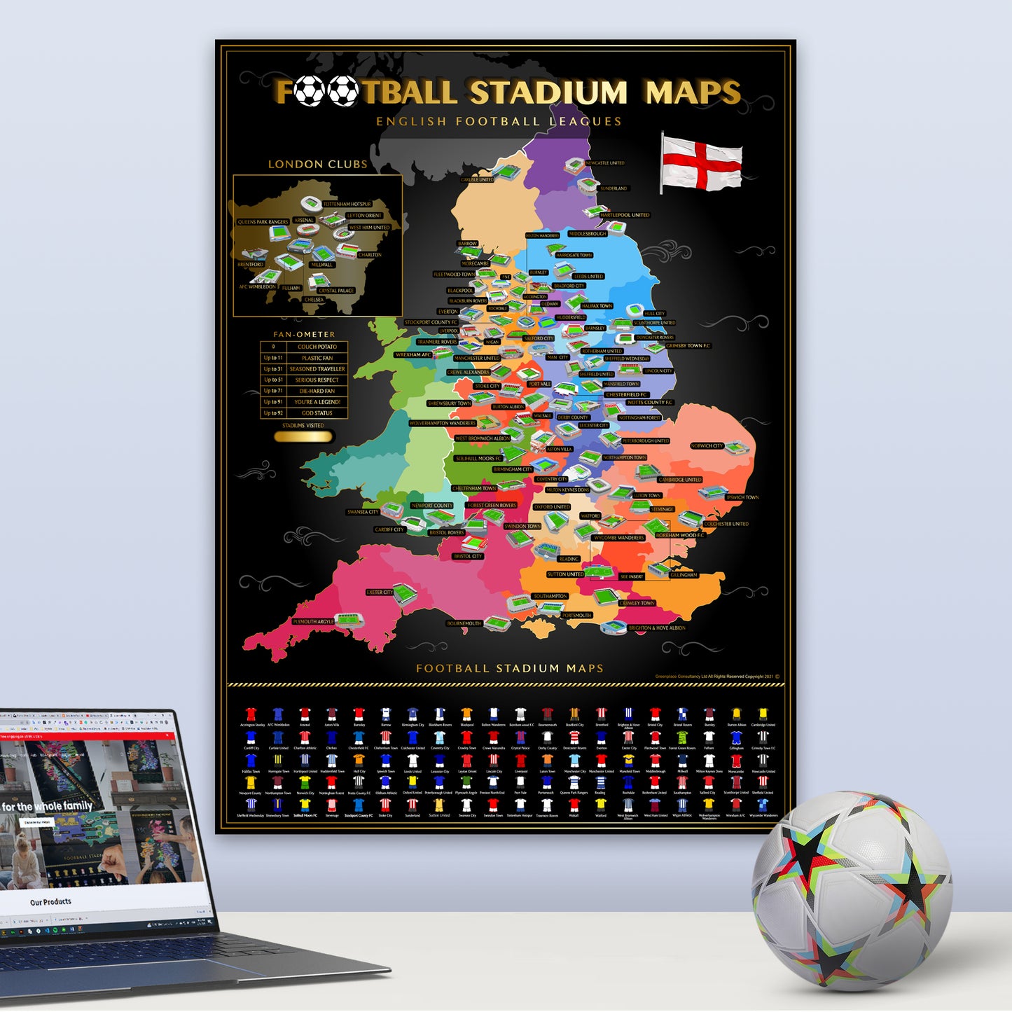 England Football Stadium Map