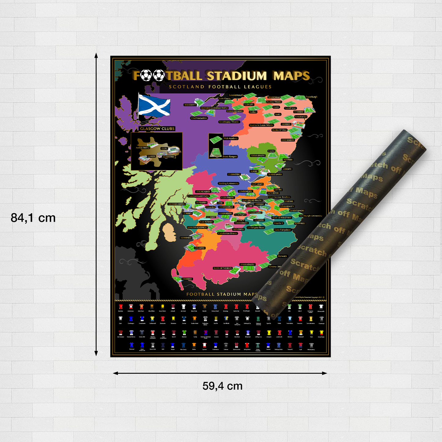 Scotland Football Stadium Map