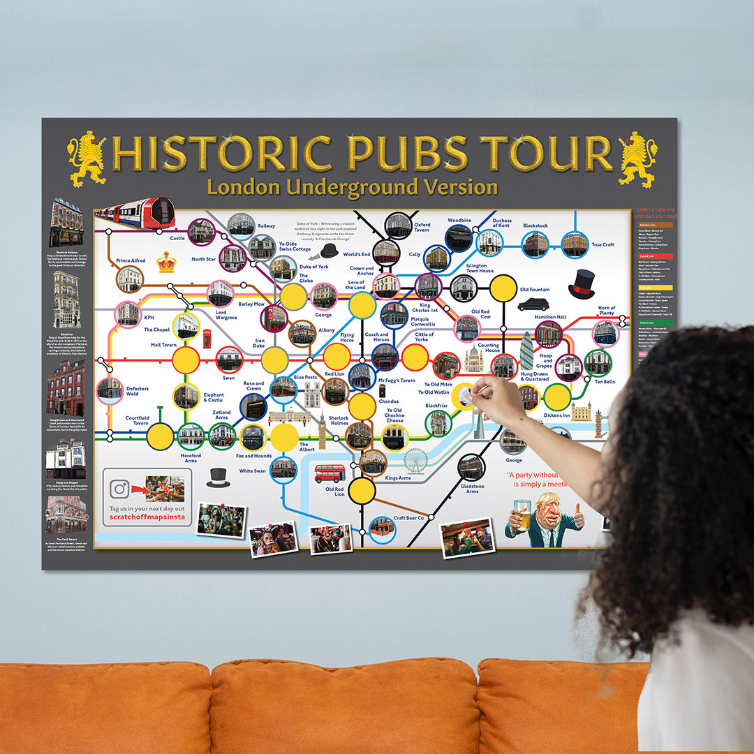 Karte der historischen Londoner Pubs