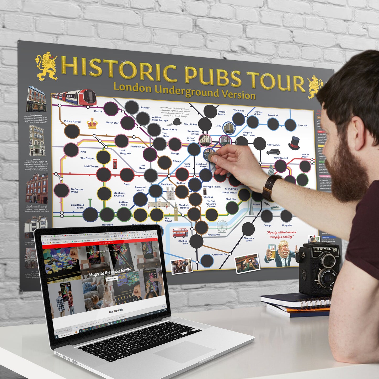 Karte der historischen Londoner Pubs
