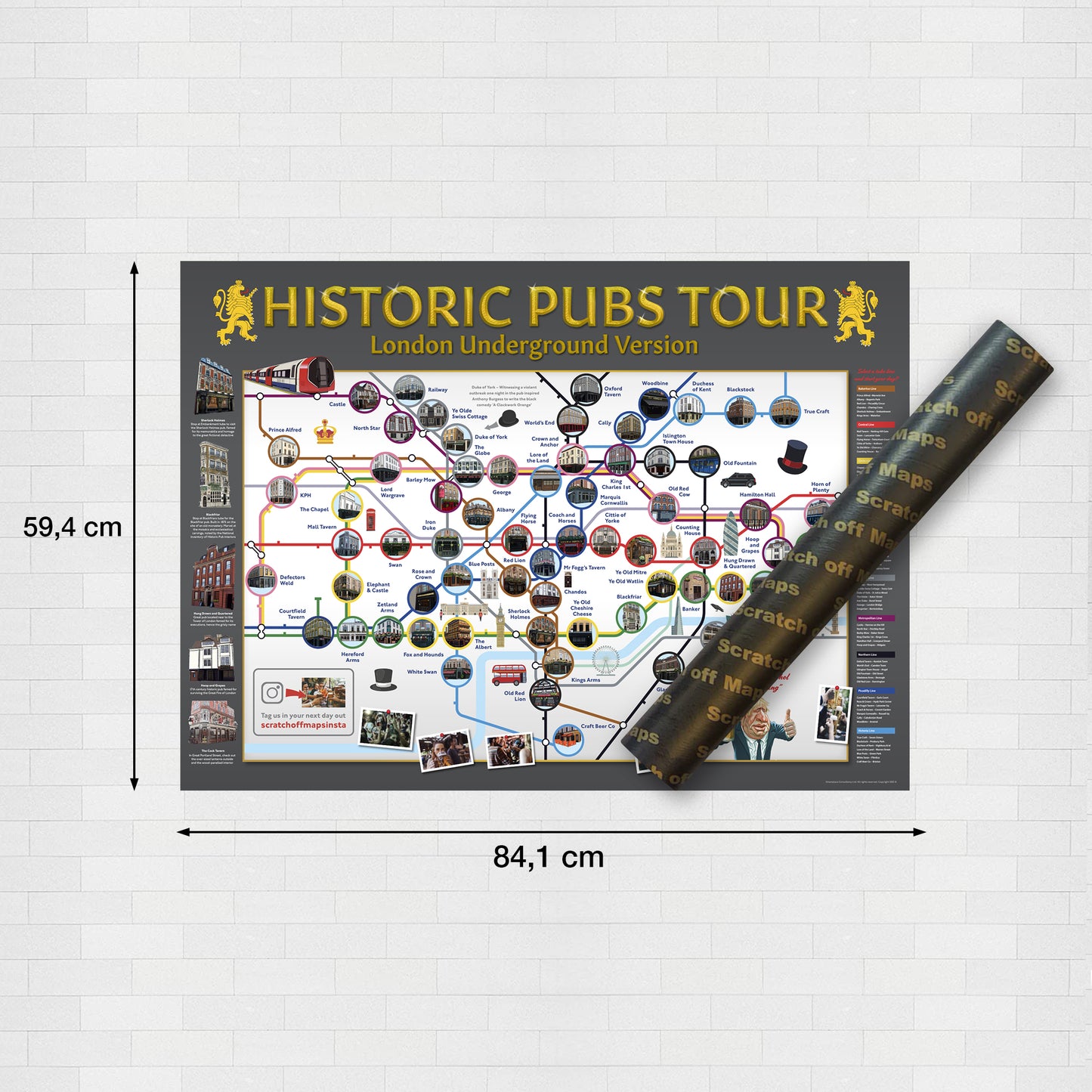 Karte der historischen Londoner Pubs