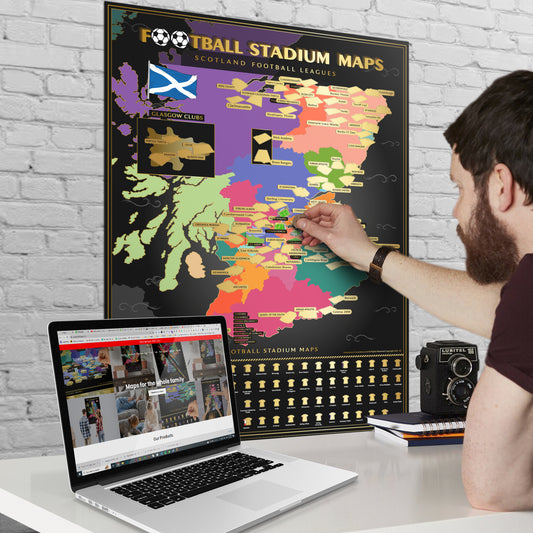 Scotland Football Stadium Map