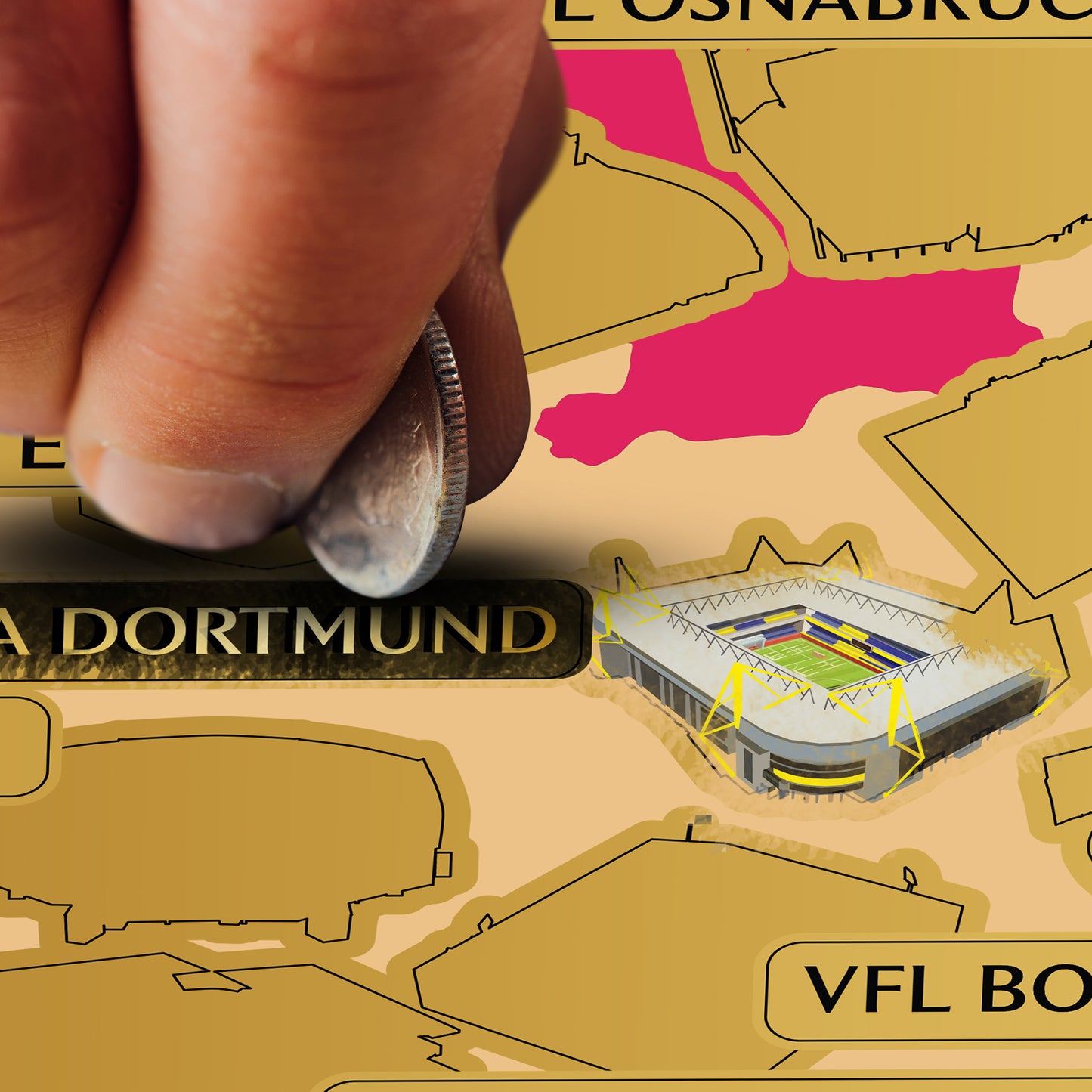 Germany Football Stadium Map