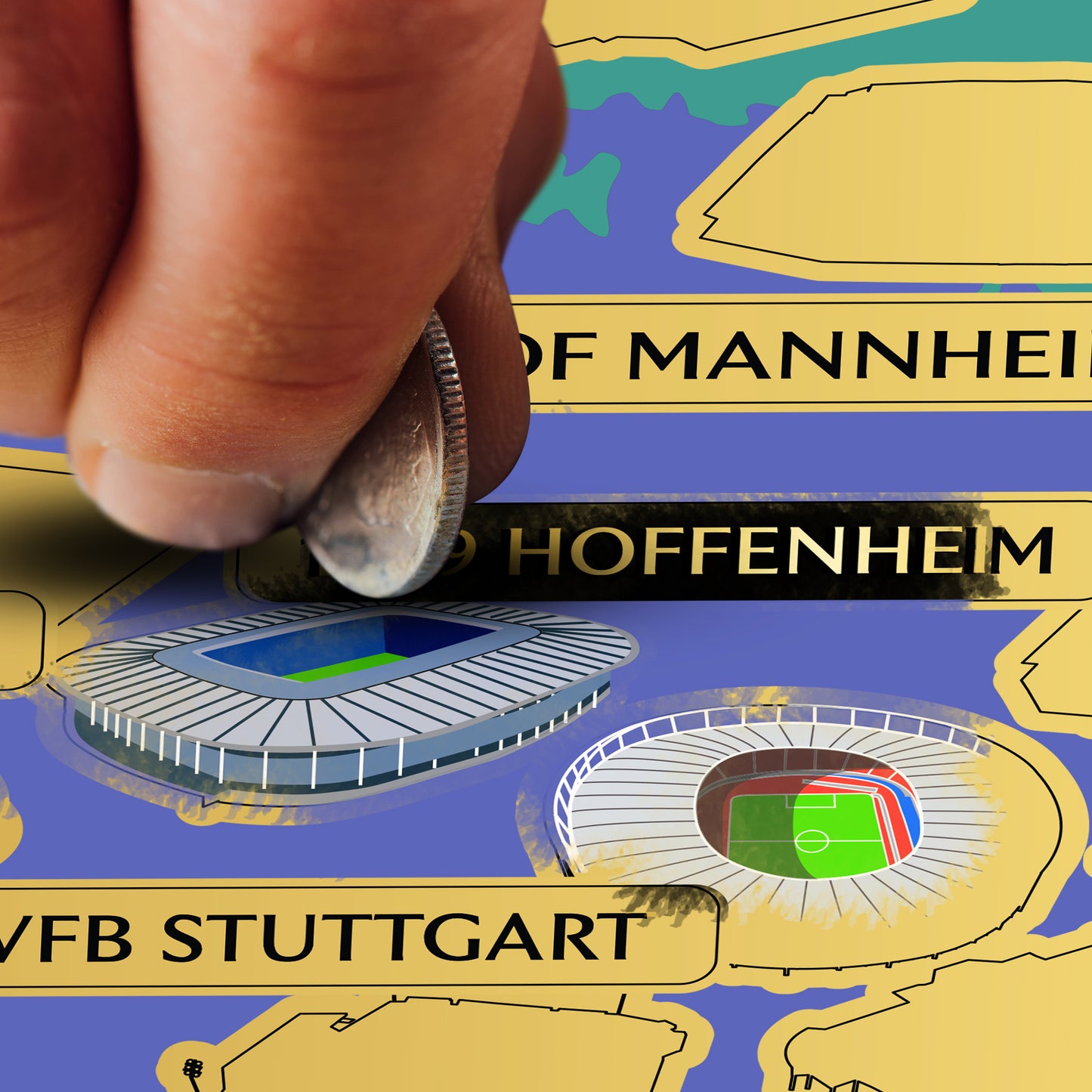 Germany Football Stadium Map