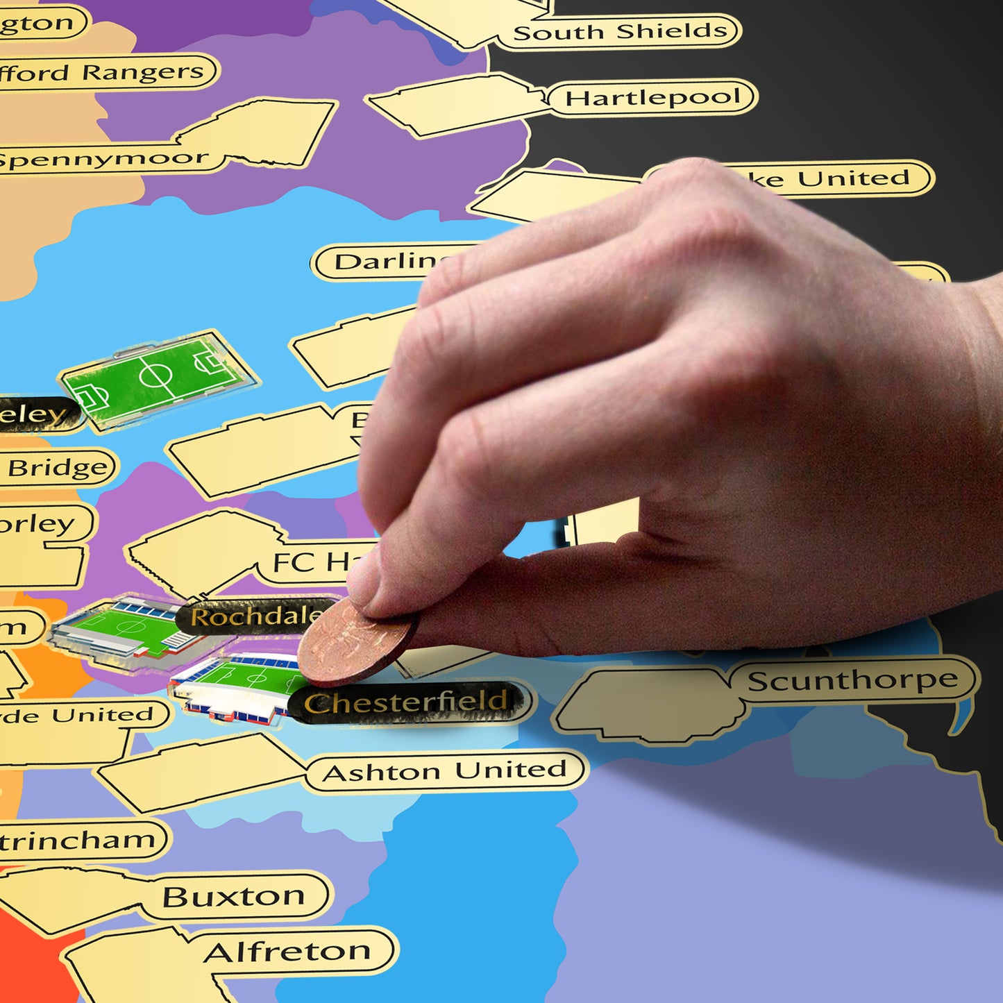 England Non League Football Stadium Map