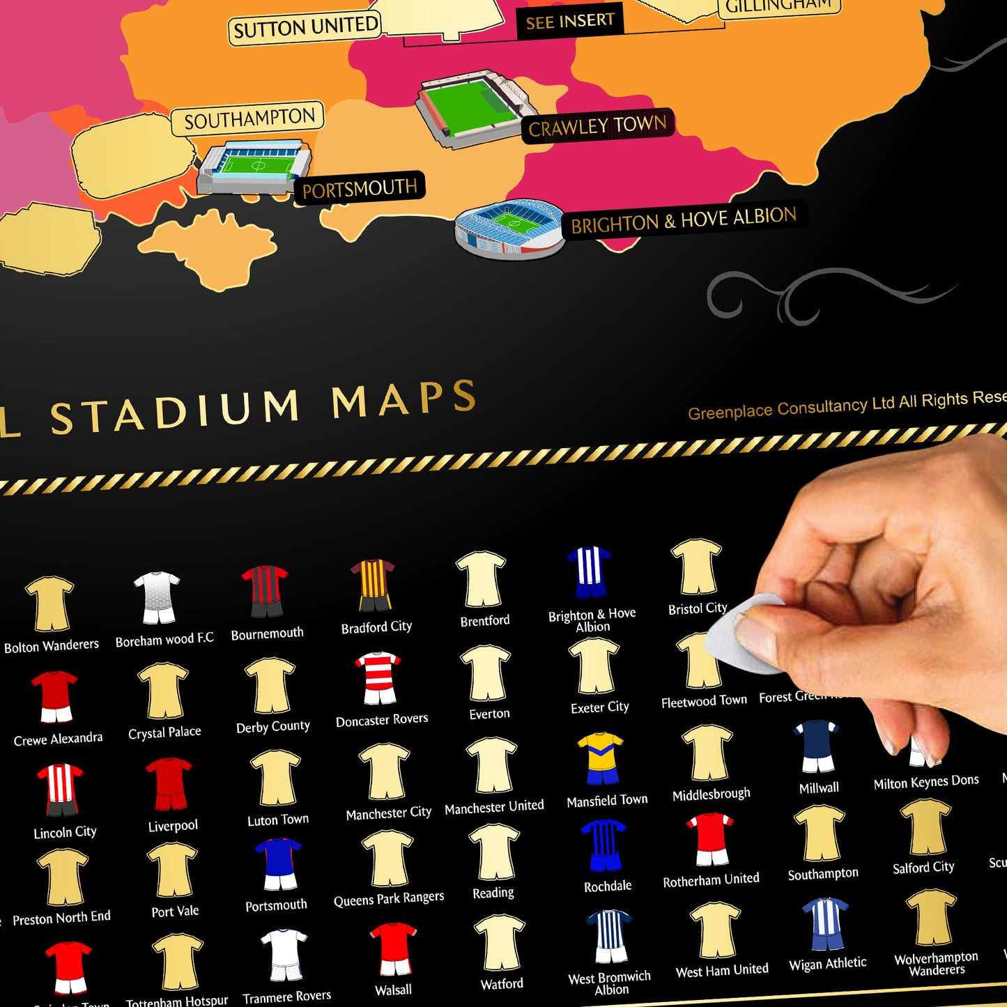 England Football Stadium Map