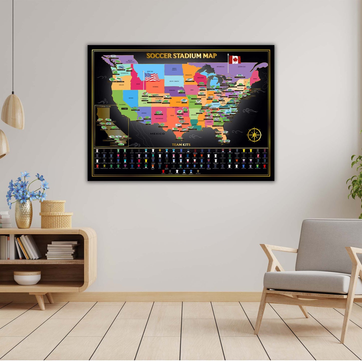 USA Soccer Map