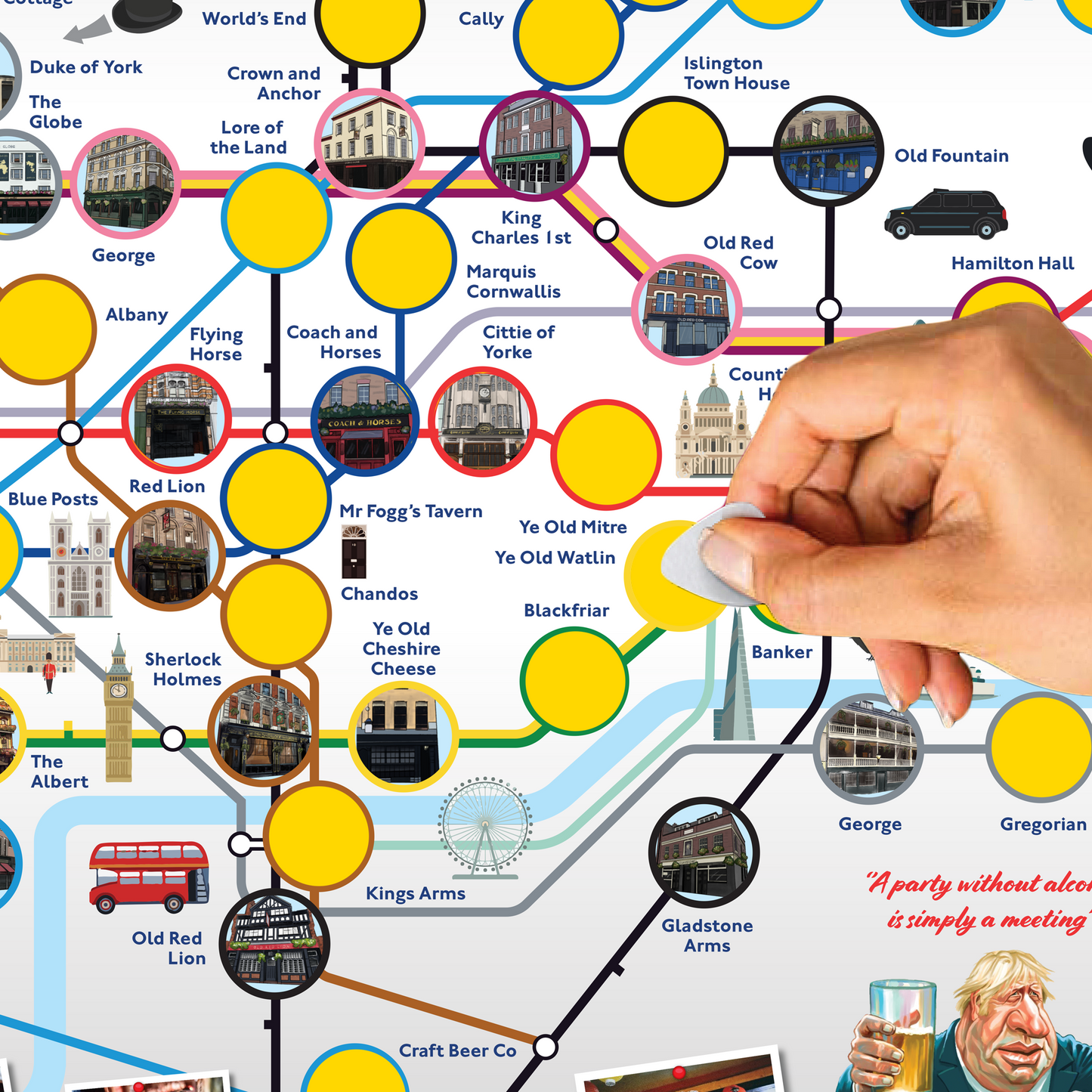 Historic London Pub Map