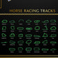 British Isles Horse Racing Map