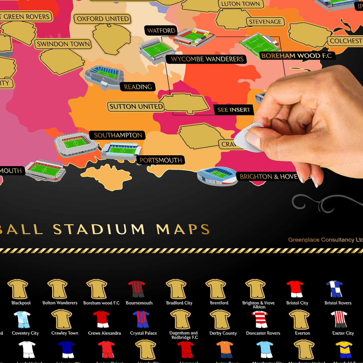 England Football Stadium Map